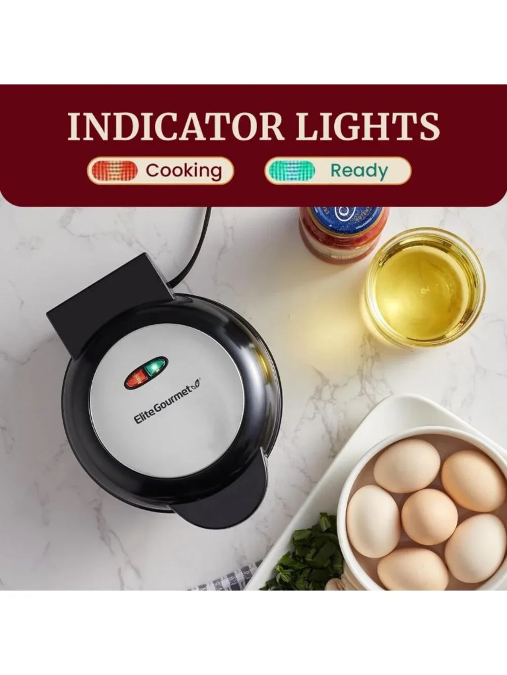 Non-Stick Omelet & Frittata Maker, 6.5-Inch, Easy Clean, Kitchen Essential